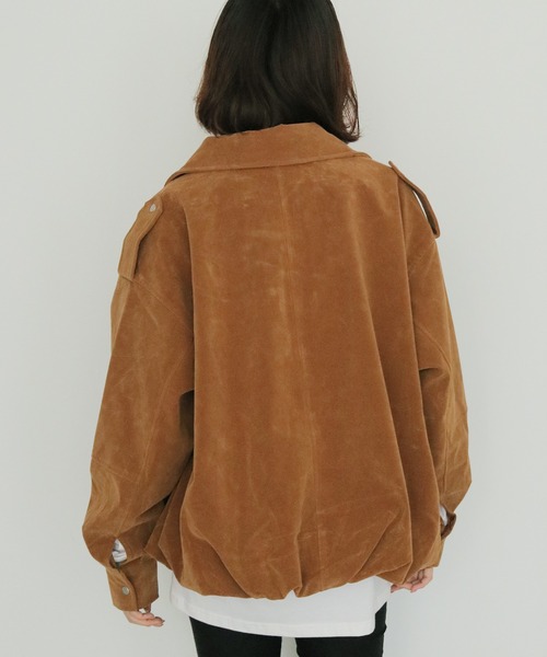 cheriella(シェリエラ)の「【cheriella】スエードオーバーブルゾン SUEDE OVER BLOUSON(ブルゾン・レディース・ライトブラウン/ブラウン・FREE)」の22枚目の写真