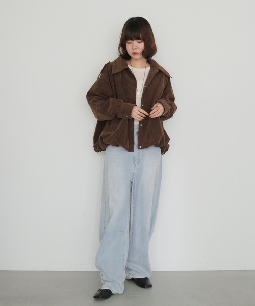 cheriella(シェリエラ)の「【cheriella】スエードオーバーブルゾン SUEDE OVER BLOUSON(ブルゾン・レディース・ライトブラウン/ブラウン・FREE)」の6枚目の写真