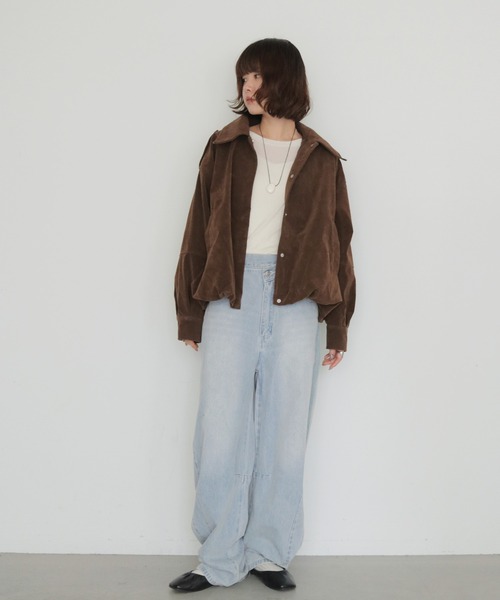 cheriella(シェリエラ)の「【cheriella】スエードオーバーブルゾン SUEDE OVER BLOUSON(ブルゾン・レディース・ライトブラウン/ブラウン・FREE)」の11枚目の写真