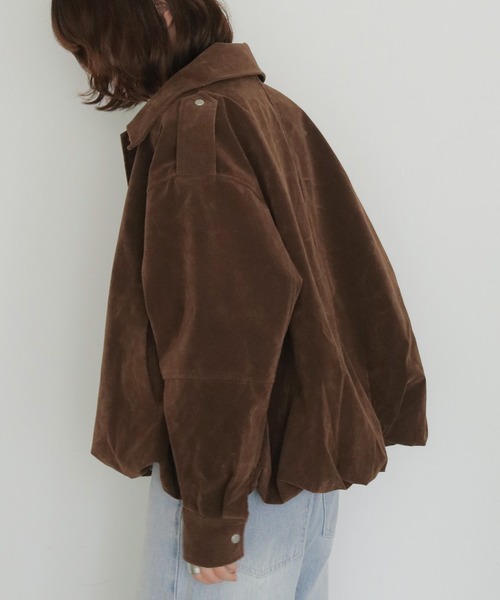cheriella(シェリエラ)の「【cheriella】スエードオーバーブルゾン SUEDE OVER BLOUSON(ブルゾン・レディース・ライトブラウン/ブラウン・FREE)」の5枚目の写真