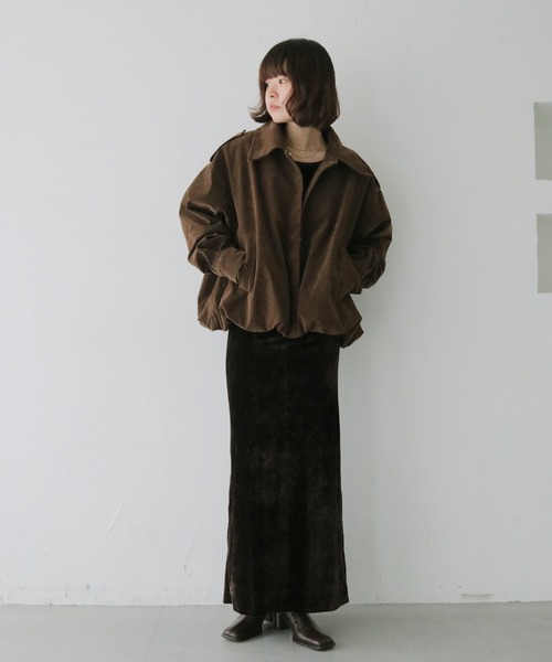 cheriella(シェリエラ)の「【cheriella】スエードオーバーブルゾン SUEDE OVER BLOUSON(ブルゾン・レディース・ライトブラウン/ブラウン・FREE)」の14枚目の写真