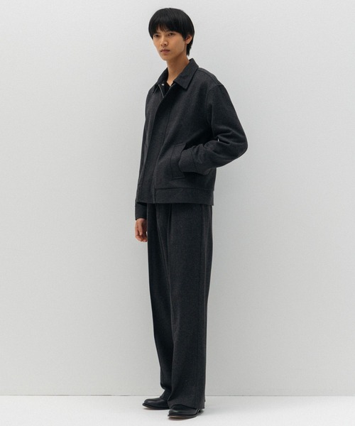 LURAKU(ルラク)の「【LURAKU】Wool Straight Slacks / ウールストレートスラックス|SETUP対応(スラックス・メンズ・ブラウン/ブラック・LARGE/MEDIUM/SMALL)」の3枚目の写真