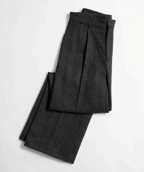 LURAKU(ルラク)の「【LURAKU】Wool Straight Slacks / ウールストレートスラックス|SETUP対応(スラックス・メンズ・ブラウン/ブラック・LARGE/MEDIUM/SMALL)」の14枚目の写真