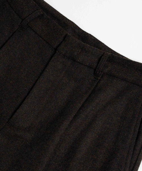 LURAKU(ルラク)の「【LURAKU】Wool Straight Slacks / ウールストレートスラックス|SETUP対応(スラックス・メンズ・ブラウン/ブラック・LARGE/MEDIUM/SMALL)」の21枚目の写真