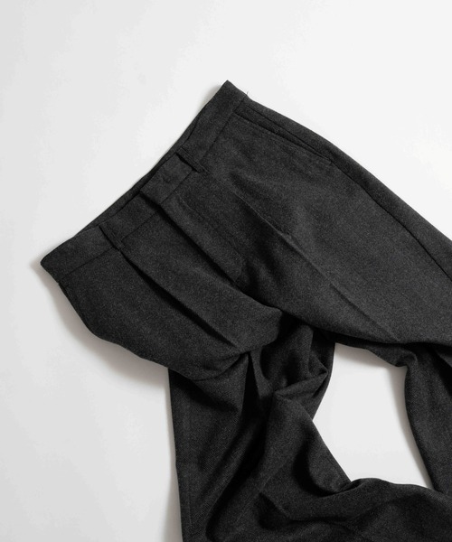 LURAKU(ルラク)の「【LURAKU】Wool Straight Slacks / ウールストレートスラックス|SETUP対応(スラックス・メンズ・ブラウン/ブラック・LARGE/MEDIUM/SMALL)」の17枚目の写真