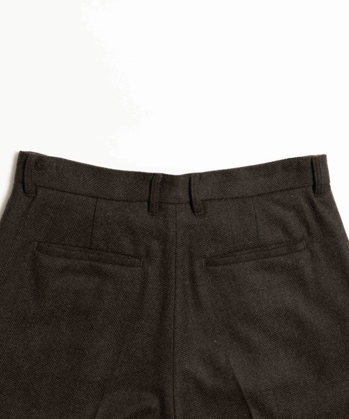 LURAKU(ルラク)の「【LURAKU】Wool Straight Slacks / ウールストレートスラックス|SETUP対応(スラックス・メンズ・ブラウン/ブラック・LARGE/MEDIUM/SMALL)」の22枚目の写真