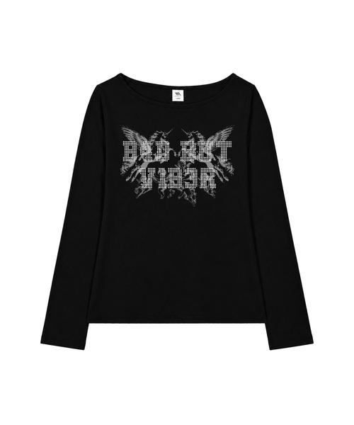 VENHIT（ベンヒット）の「B4D BUT VIB3R ボートネックロングスリーブ（Tシャツ/カットソー・レディース・ブラック/ピンク/ベージュ/ミント・FREE）」の2枚目の写真