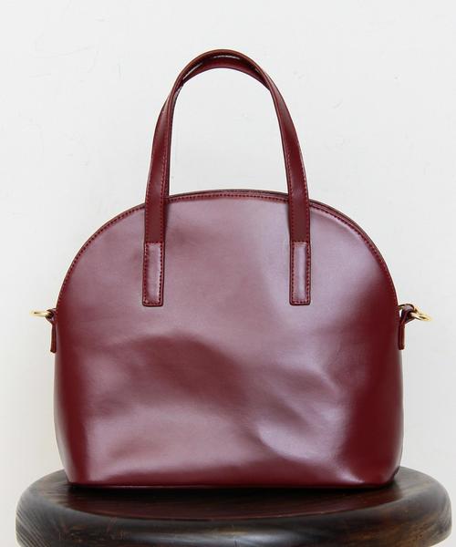 BEAUTY&YOUTH UNITED ARROWS(ビューティーアンドユースユナイテッドアローズ)の「BY∴ レザードームジップボストン -2WAY-(ボストンバッグ・レディース・ブラック/ワインレッド・FREE)」の5枚目の写真