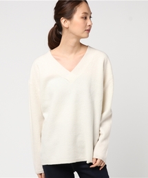 SLY | WOOL Vネック LOOSE HG TOPS(ニット/セーター)