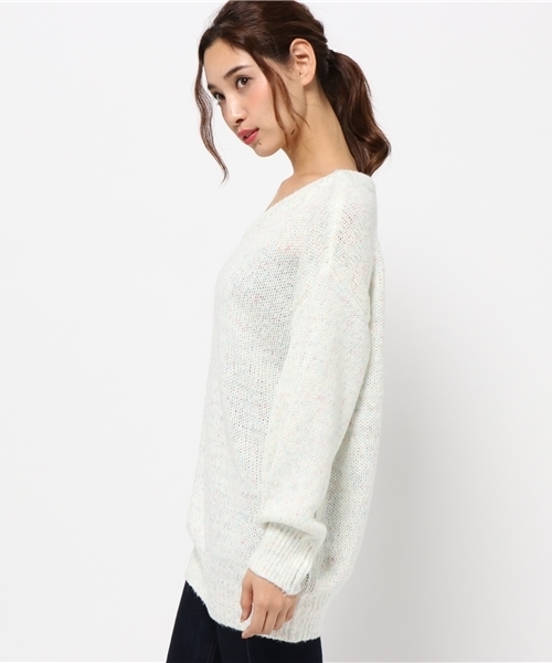 Heather（ヘザー）の「3G＊MIXルーズニット　738337 （ニット/セーター・レディース・ピンク系その他/ブルー系その他/ホワイト系その他・FREE）」の8枚目の写真