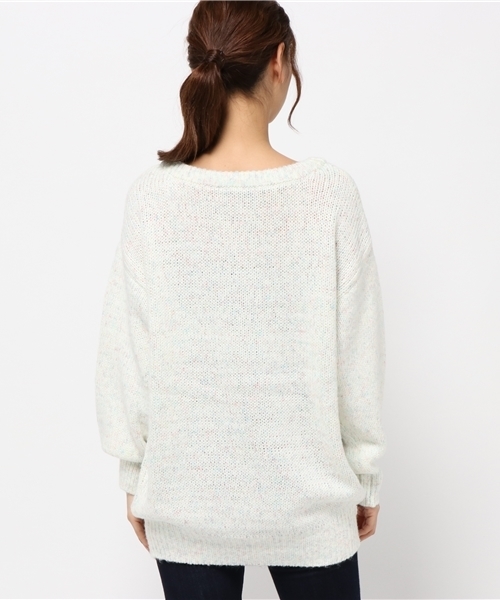 Heather（ヘザー）の「3G＊MIXルーズニット　738337 （ニット/セーター・レディース・ピンク系その他/ブルー系その他/ホワイト系その他・FREE）」の9枚目の写真