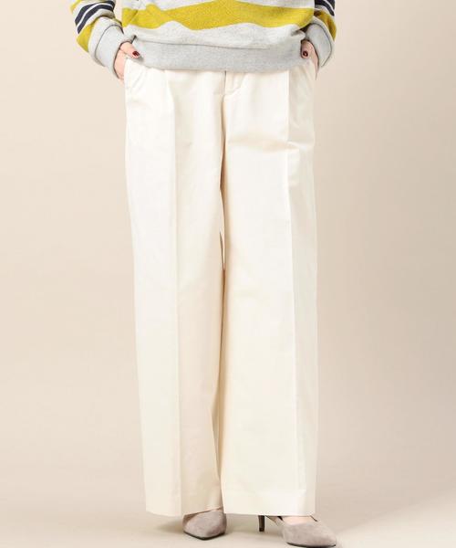 BEAUTY&YOUTH UNITED ARROWS（ビューティーアンドユースユナイテッドアローズ）の「BY ベロアライク ワイドパンツ◆（その他パンツ・レディース・オフホワイト/オリーブ/ネイビー・MEDIUM/SMALL）」の2枚目の写真