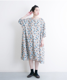 MERLOT | カスタネット柄スモックワンピース9047(ワンピース)