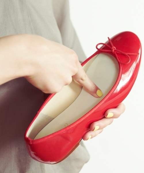 grove(グローブ)の「◆ふわっと包まれる、やわここちバレエシューズ(パンプス・レディース・ブラック/シルバー/レッド/ネイビー・40/45/25/35/30)」の10枚目の写真