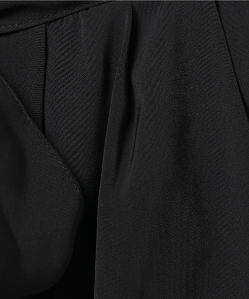 INTERPLANET(インタープラネット)の「マットサテンリボン付スカンツ(その他パンツ・レディース・ブラック/レンガ/キャメル・FREE)」の10枚目の写真