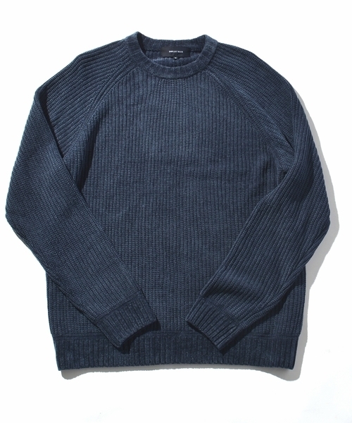 SHIPS JET BLUE（シップスジェットブルー）の「SHIPS JET BLUE: 畦編み モールニット■（ニット/セーター・メンズ・ネイビー/ベージュ/ブラック・LARGE/X-LARGE/SMALL/MEDIUM）」の3枚目の写真