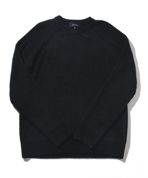 SHIPS JET BLUE（シップスジェットブルー）の「SHIPS JET BLUE: 畦編み モールニット■（ニット/セーター・メンズ・ネイビー/ベージュ/ブラック・LARGE/X-LARGE/SMALL/MEDIUM）」の2枚目の写真