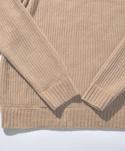 SHIPS JET BLUE（シップスジェットブルー）の「SHIPS JET BLUE: 畦編み モールニット■（ニット/セーター・メンズ・ネイビー/ベージュ/ブラック・LARGE/X-LARGE/SMALL/MEDIUM）」の11枚目の写真