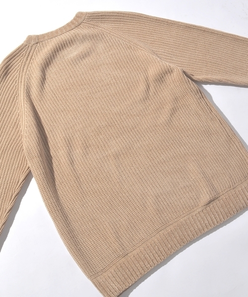 SHIPS JET BLUE（シップスジェットブルー）の「SHIPS JET BLUE: 畦編み モールニット■（ニット/セーター・メンズ・ネイビー/ベージュ/ブラック・LARGE/X-LARGE/SMALL/MEDIUM）」の13枚目の写真