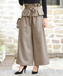 Luz Llena | コルセットベルト付きワイドパンツ(その他パンツ)