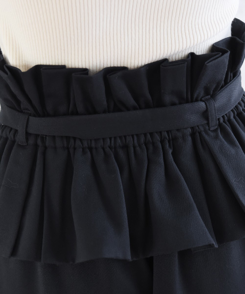 Luz Llena（ラズレナ）の「コルセットベルト付きワイドパンツ（その他パンツ・レディース・グレイッシュベージュ/ネイビー・MEDIUM）」の9枚目の写真