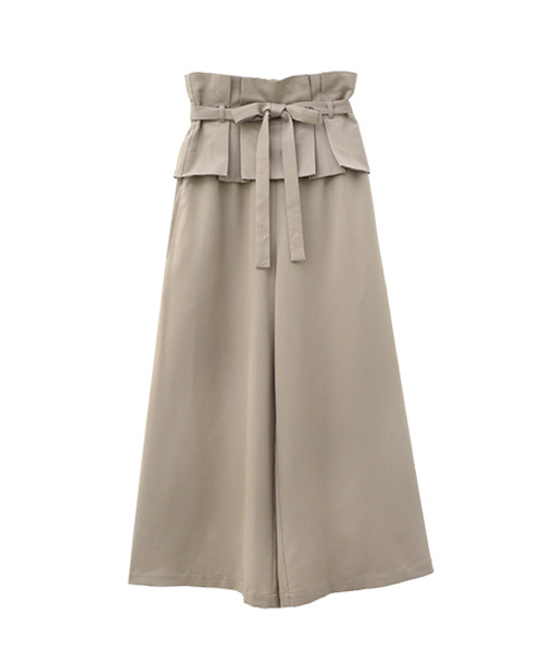 Luz Llena（ラズレナ）の「コルセットベルト付きワイドパンツ（その他パンツ・レディース・グレイッシュベージュ/ネイビー・MEDIUM）」の13枚目の写真