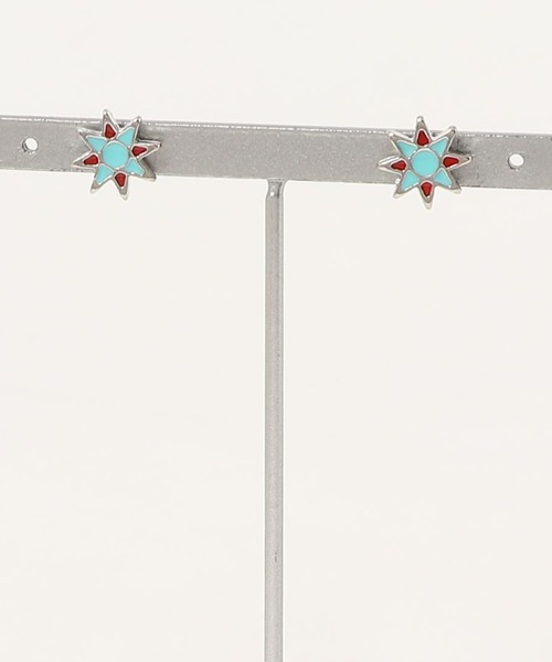 チャイハネ（チャイハネ）の「【チャイハネ】ソルスタッドピアス（ピアス（両耳用）・メンズ・ライトブルー/ブルー/カラフル・FREE）」の2枚目の写真