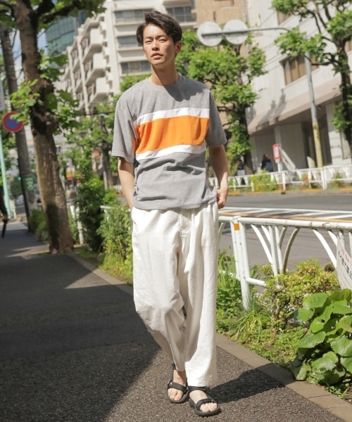 niko and...(ニコアンド)の「テーパードイージーパンツ(その他パンツ・メンズ・ベージュ/ネイビー/オフホワイト・MEDIUM/LARGE)」の4枚目の写真