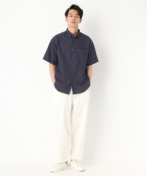 niko and...(ニコアンド)の「テーパードイージーパンツ(その他パンツ・メンズ・ベージュ/ネイビー/オフホワイト・MEDIUM/LARGE)」の6枚目の写真