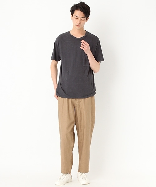 niko and...(ニコアンド)の「テーパードイージーパンツ(その他パンツ・メンズ・ベージュ/ネイビー/オフホワイト・MEDIUM/LARGE)」の8枚目の写真