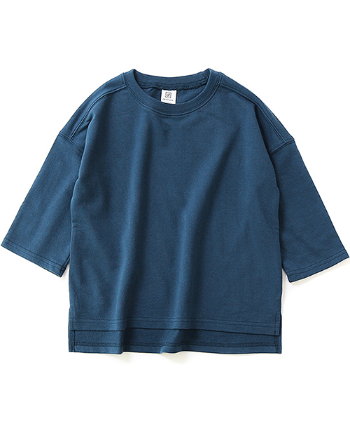 devirock（デビロック）の「スリット入りミニ裏毛7分袖Tシャツ カットソー（Tシャツ/カットソー・キッズ・ホワイト/ブラック/杢グレー/ブルー系その他/パープル系その他/キャメル/イエロー系その他/ピンク系その他/ラベンダー/ベージュ・110cm/100cm/120cm/130cm/140cm/150cm/160cm）」の22枚目の写真