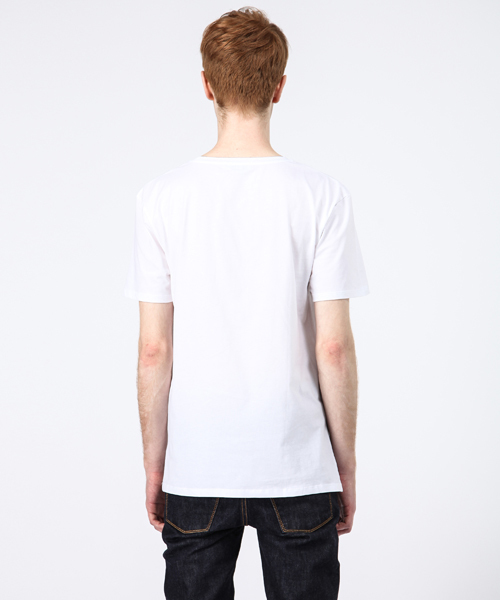 Maison Kitsune（メゾンキツネ）の「【KITSUNE TEE】PARISIEN TEE（Tシャツ/カットソー・メンズ・ホワイト/ブルー・LARGE/SMALL/MEDIUM/X-SMALL）」の7枚目の写真