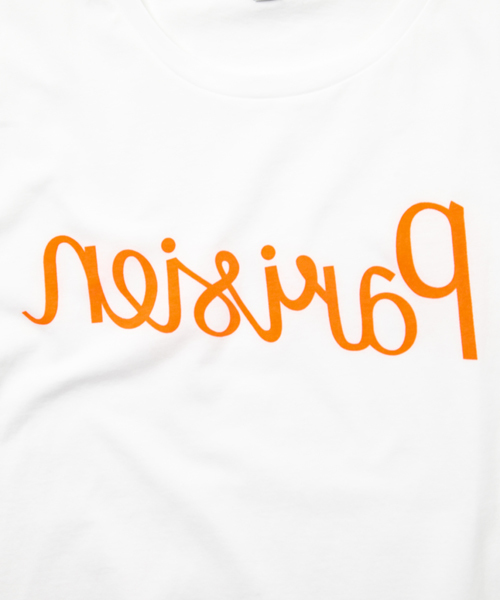 Maison Kitsune（メゾンキツネ）の「【KITSUNE TEE】PARISIEN TEE（Tシャツ/カットソー・メンズ・ホワイト/ブルー・LARGE/SMALL/MEDIUM/X-SMALL）」の4枚目の写真