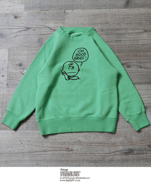 coen(コーエン)の「【coen キッズ / ジュニア】(SNOOPY/スヌーピー)フェイスプリントプルオーバー / スウェット /トレーナー(100~150cm)(スウェット・キッズ・イエロー/ライム/レッド・100/110/120/130/140/150)」の14枚目の写真