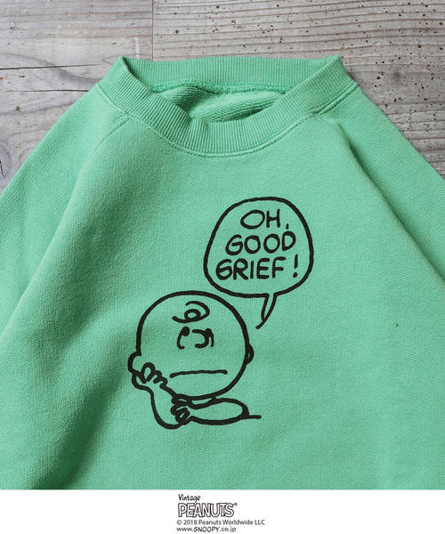 coen(コーエン)の「【coen キッズ / ジュニア】(SNOOPY/スヌーピー)フェイスプリントプルオーバー / スウェット /トレーナー(100~150cm)(スウェット・キッズ・イエロー/ライム/レッド・100/110/120/130/140/150)」の16枚目の写真