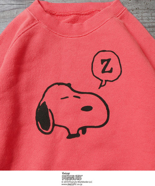 coen(コーエン)の「【coen キッズ / ジュニア】(SNOOPY/スヌーピー)フェイスプリントプルオーバー / スウェット /トレーナー(100~150cm)(スウェット・キッズ・イエロー/ライム/レッド・100/110/120/130/140/150)」の10枚目の写真