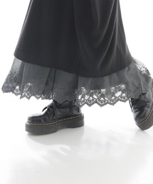 n'OrLABEL（ノアールレーベル）の「『カットソーver.贅沢レースロングペチワンピース』（ワンピース）」