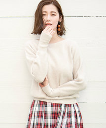 RIVE DROITE | FOX混片畦ボートネックニット(ニット/セーター)