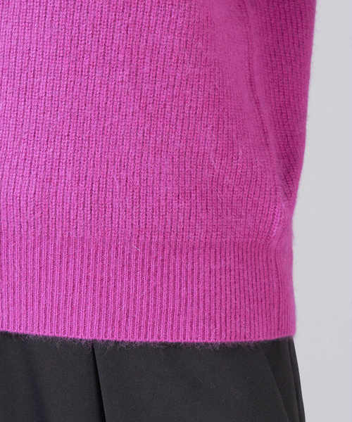 RIVE DROITE（リヴドロワ）の「FOX混片畦ボートネックニット（ニット/セーター・レディース・ベージュ/パープル/レッド/ブラック・FREE）」の18枚目の写真