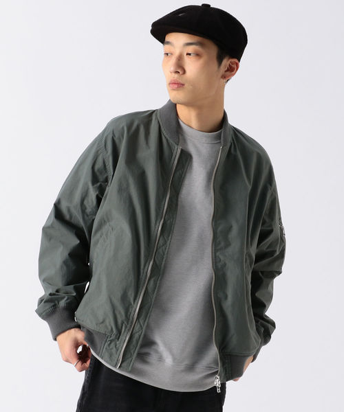 BEAMS（ビームス）の「BEAMS / エフェクター MA-1（MA-1・メンズ・ブラック/グリーン系その他・SMALL/MEDIUM/LARGE/X-LARGE）」の4枚目の写真