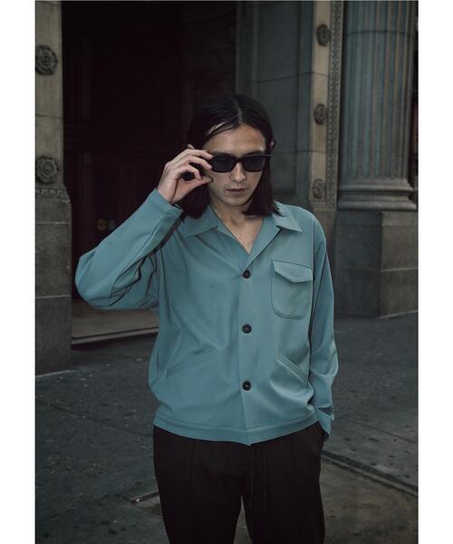 MONKEY TIME(モンキータイム)の「<SECOND/LAYER × monkey time> CALO SHT JKT/シャツジャケット(シャツ/ブラウス・メンズ・ターコイズブルー/ダークブラウン・SMALL/MEDIUM/LARGE)」の2枚目の写真