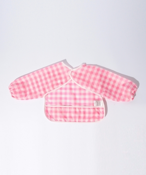 こども ビームス（コドモビームス）の「こども ビームス/ ギンガム エプロン (80～95cm)（マグ/哺乳瓶/お食事グッズ・キッズ・ピンク/イエロー/ブルー/パープル・ONE SIZE）」の8枚目の写真