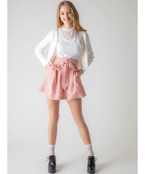 dazzlin（ダズリン）の「Vネックマルチボタンカーデ（カーディガン/ボレロ・レディース・ブラック/オフホワイト/レッド・FREE）」の9枚目の写真