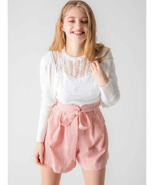 dazzlin（ダズリン）の「Vネックマルチボタンカーデ（カーディガン/ボレロ・レディース・ブラック/オフホワイト/レッド・FREE）」の11枚目の写真