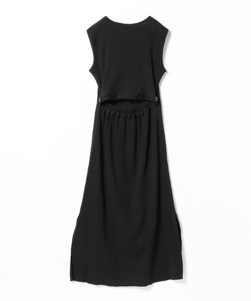 Ray BEAMS（レイビームス）の「Ray BEAMS / リブ バック オープン ワンピース（ワンピース・レディース・ブラック/サックスブルー/ワイン・ONE SIZE）」の14枚目の写真