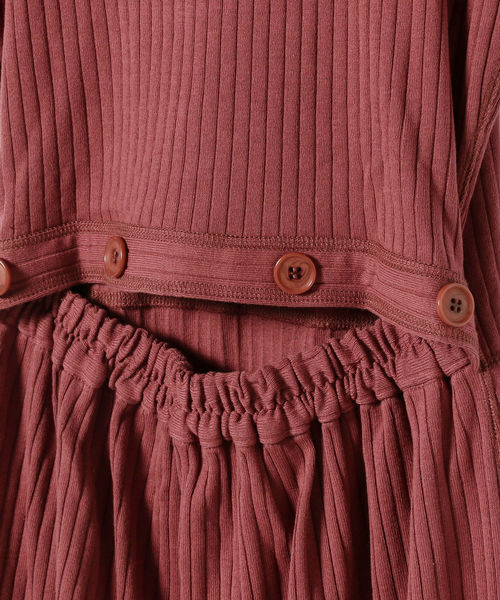 Ray BEAMS（レイビームス）の「Ray BEAMS / リブ バック オープン ワンピース（ワンピース・レディース・ブラック/サックスブルー/ワイン・ONE SIZE）」の17枚目の写真