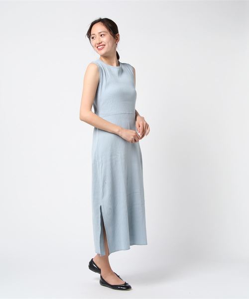 Ray BEAMS（レイビームス）の「Ray BEAMS / リブ バック オープン ワンピース（ワンピース・レディース・ブラック/サックスブルー/ワイン・ONE SIZE）」の22枚目の写真