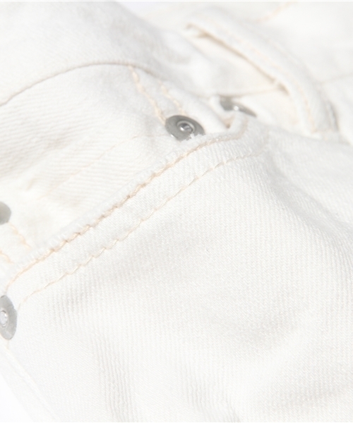 goa（ゴア）の「１０OZ ホワイトデニムストレッチひざ丈SK（デニムスカート・レディース・ホワイト・2/1）」の9枚目の写真