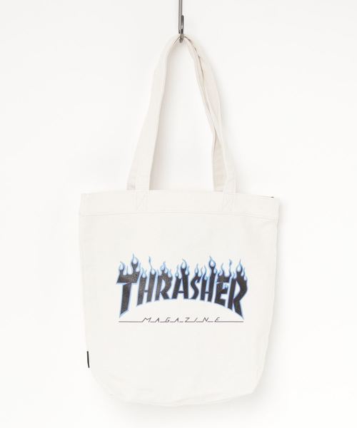 THRASHER（スラッシャー）の「THRASHER プリント 2WAY トート ショルダーバッグ（トートバッグ・メンズ・ブラック/アイボリー/ホワイト×レッド/ホワイト×パープル/ブラック×パープル/ブラック×レッド・FREE）」の4枚目の写真