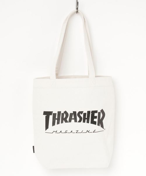 THRASHER（スラッシャー）の「THRASHER プリント 2WAY トート ショルダーバッグ（トートバッグ・メンズ・ブラック/アイボリー/ホワイト×レッド/ホワイト×パープル/ブラック×パープル/ブラック×レッド・FREE）」の2枚目の写真